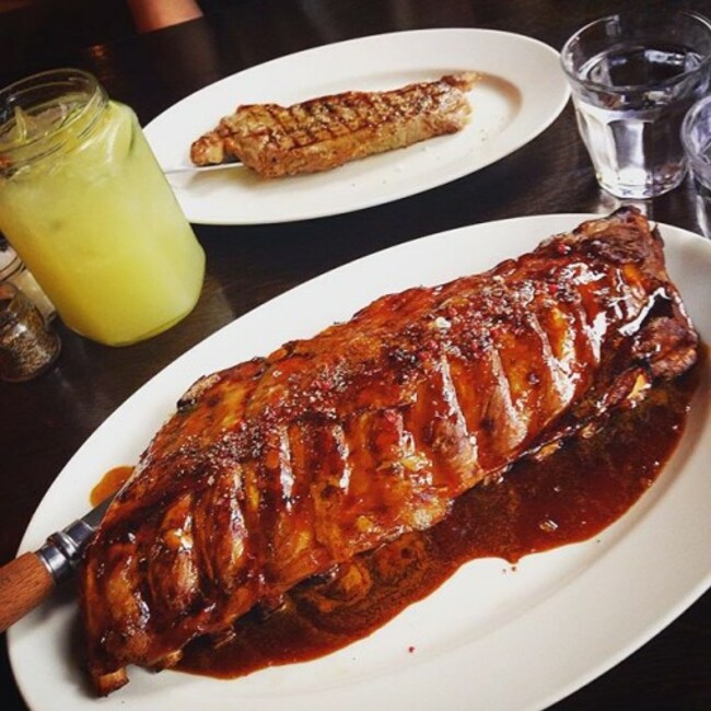 #steak #ribs #drooling #date night with my boy Dylan