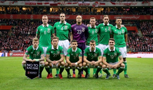 The Ireland team