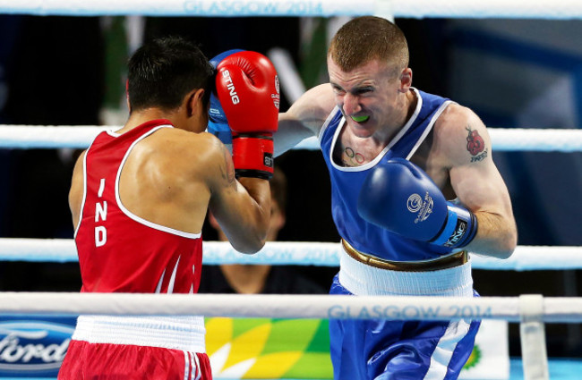 Paddy Barnes with Devendro Laishram