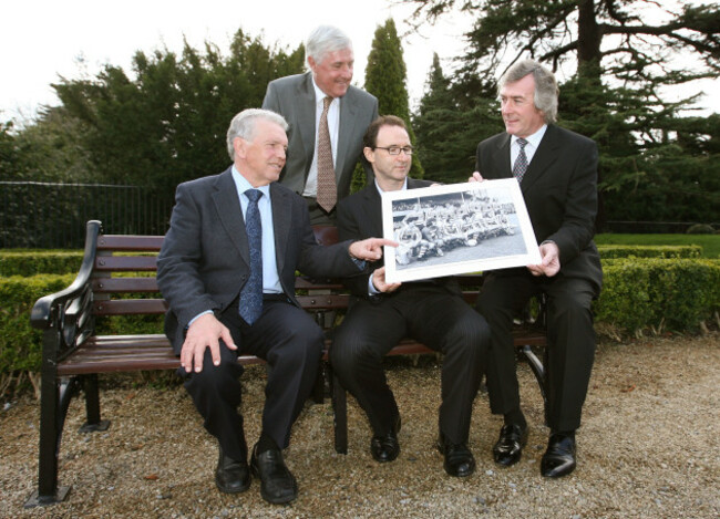 Don Givens, Johnny Giles, Martin O'Neill and Pat Jennings