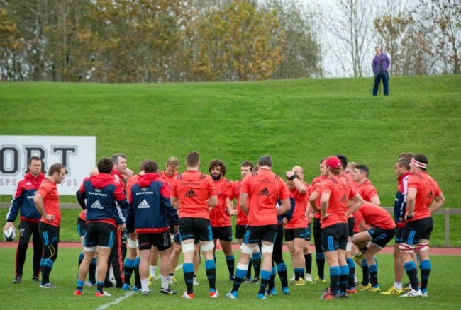 A view of the Munster squad