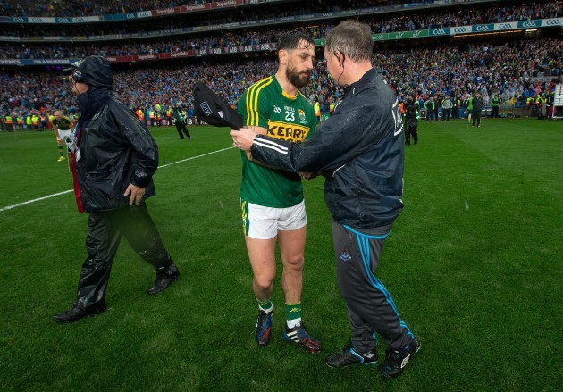 Jim Gavin with Paul Galvin after the game