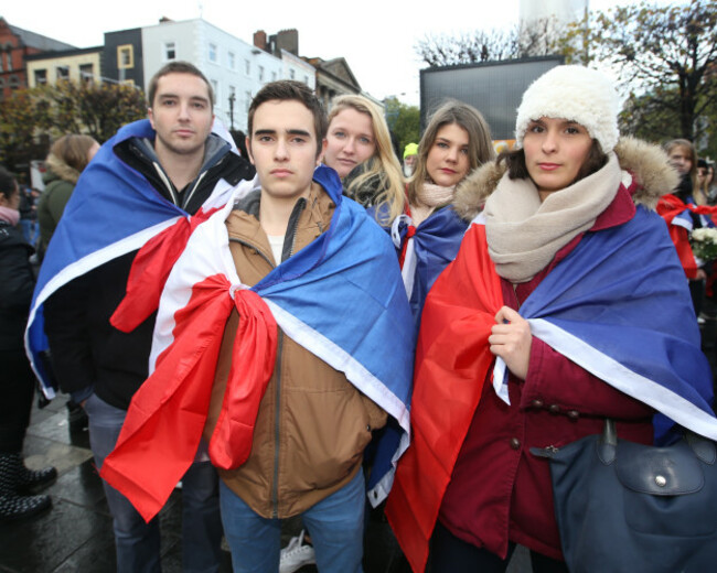 14/11/2015. French Solidarity March. Pictured (Lto