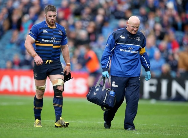 Sean O'Brien goes off injured with Dr. Jim McShane