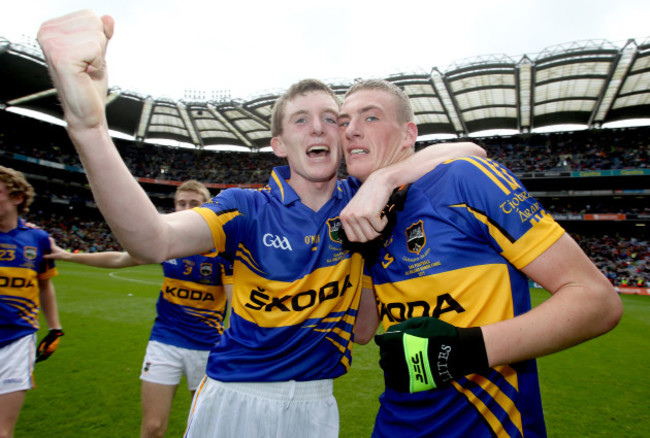 Seamus Kennedy and Ian Fahey celebrate 18/9/2011