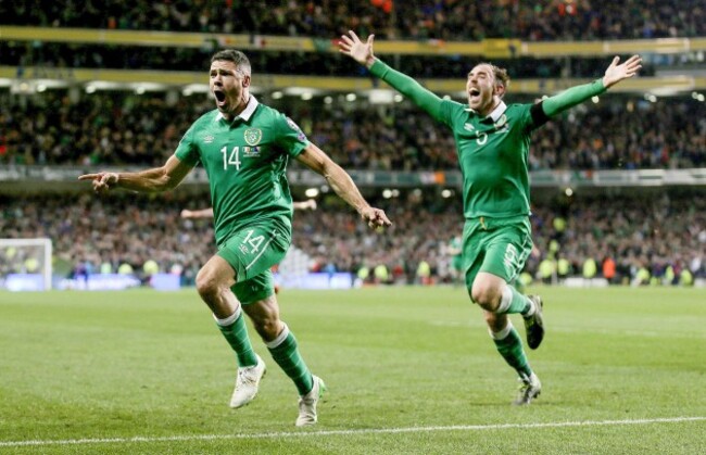 Jonathan Walters celebrates scoring