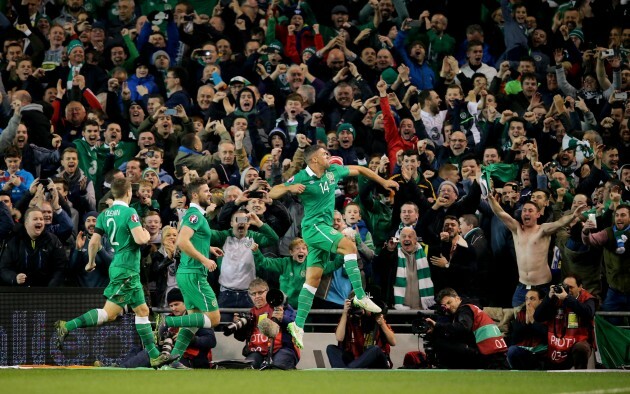 Jonathan Walters celebrates scoring