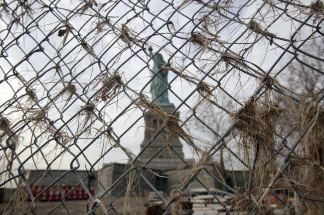 Superstorm Liberty Island