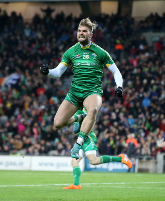 Aidan OÕShea celebrates scoring a goal