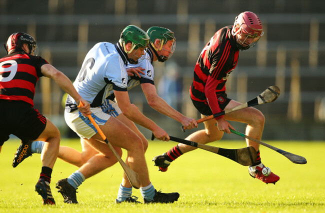 Billy O&Otilde;Keefe under pressure from Ronan Lynch and Will O&Otilde;Donoghue