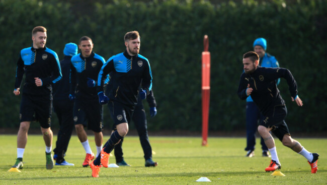 Arsenal Training - UEFA Champions League - Group F - Arsenal v Dinamo Zagreb - London Colney