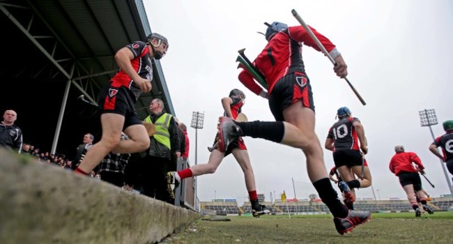The Oulart The Ballagh team take to the field