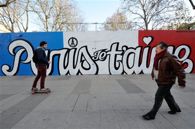 France Paris Attacks Street Art  Photo Gallery