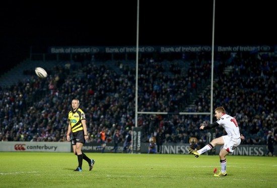 Paddy Jackson kicks a penalty