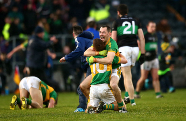 Fergal Condon and Luke Moore celebrates after the game