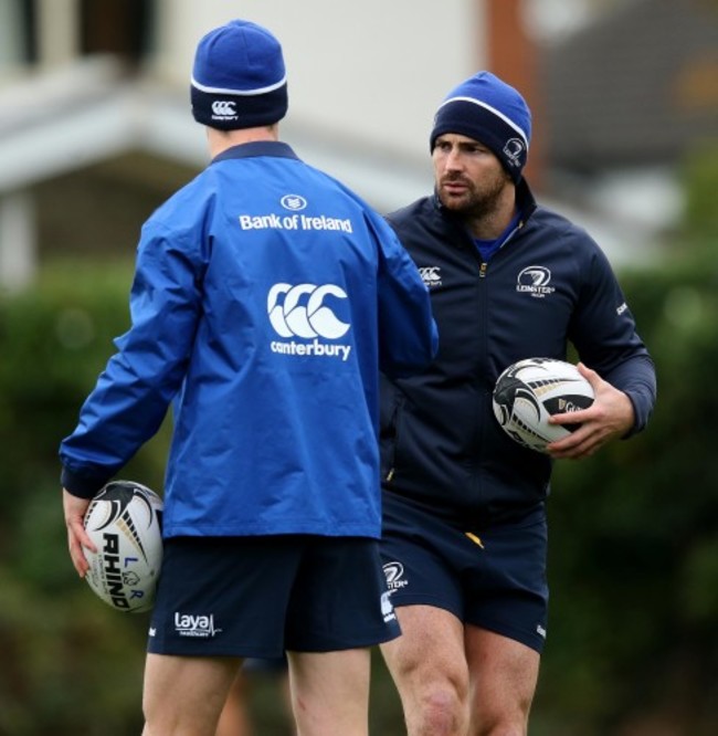 Jonathan Sexton and Rob Kearney