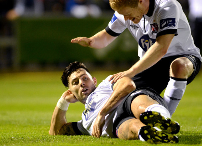 Richie Towell celebrates scoring