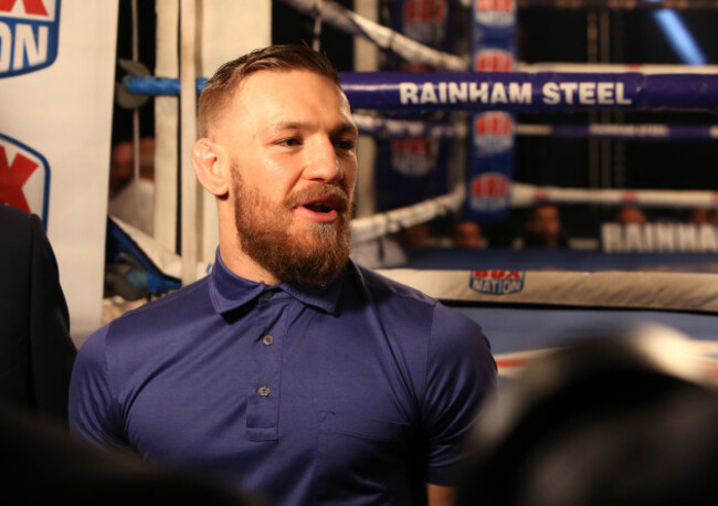 Conor McGregor in attendance at the fight