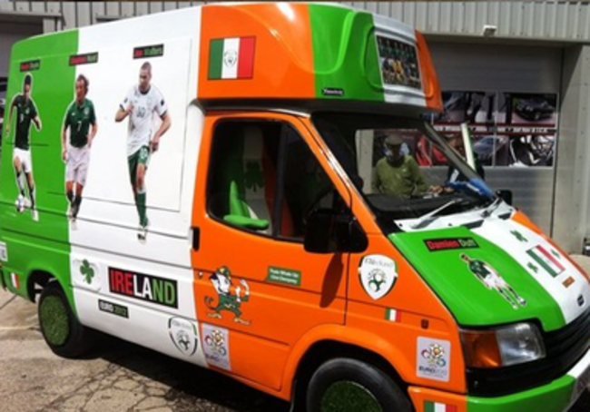 Tricolour campervan