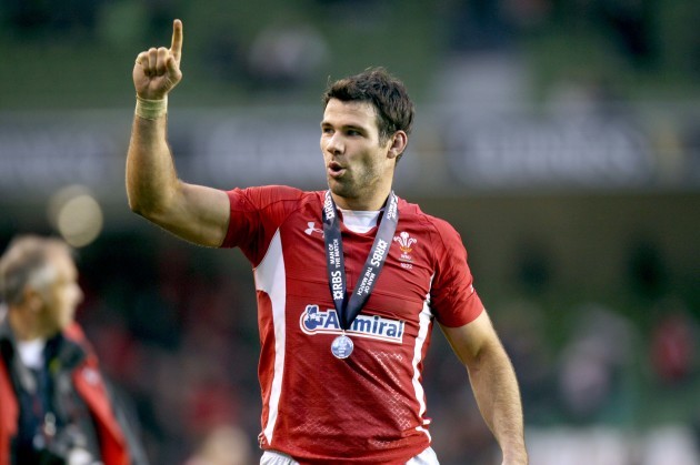 Mike Phillips celebrates after the game