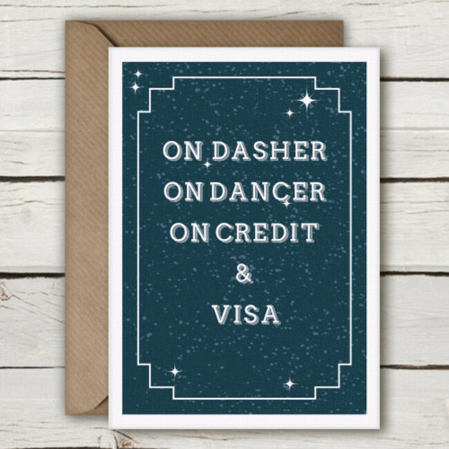 CX08-Funny-irish-Christmas-Card-by-Simple-Things-Dasher-Dancer-Credit-Visa