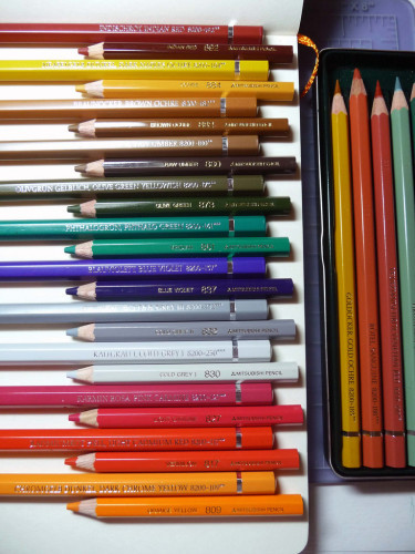 Mitsubishi Pencil Uni Watercolor pencils set 3 and Faber Castell Albrecht Durer watercolor pencils
