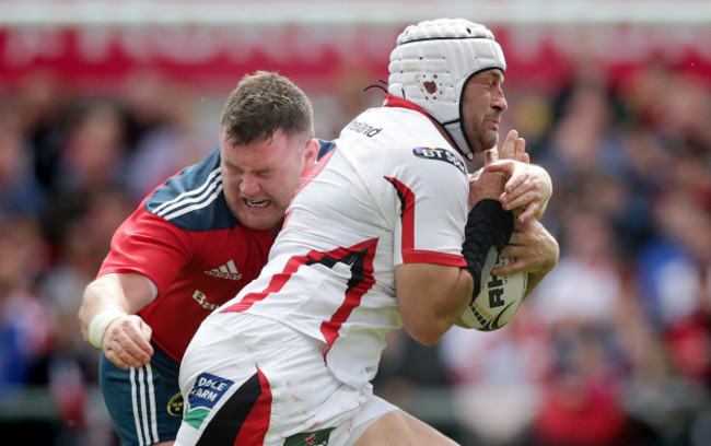 Rory Best with Dave Kilcoyne