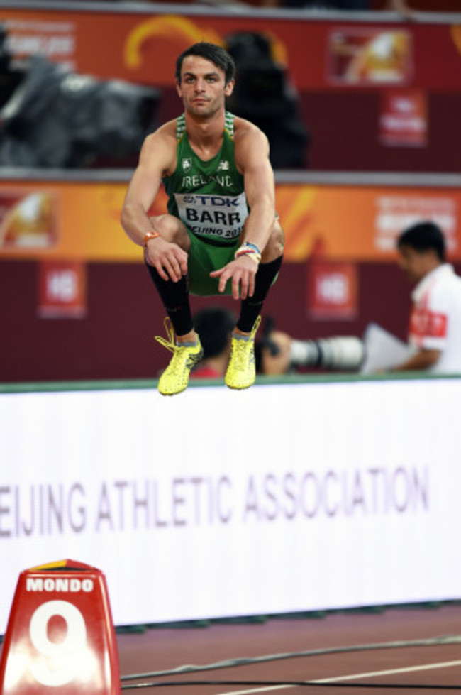 Thomas Barr before the race