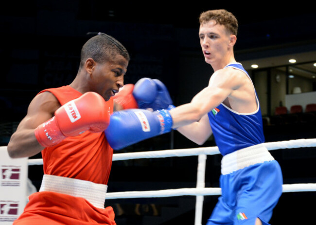 Brendan Irvine with Joahnys Argilagos