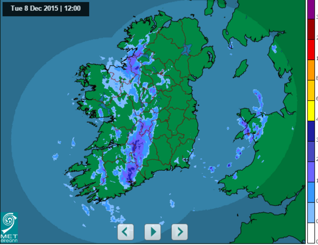 rainfall warning