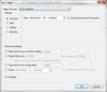 Schedule Tasks Triggers