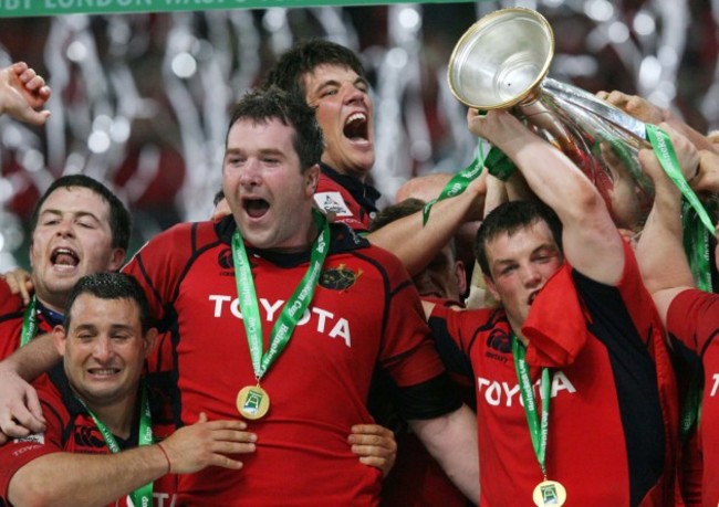 Munster players celebrate