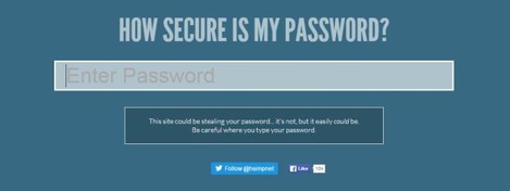 How secure is my password