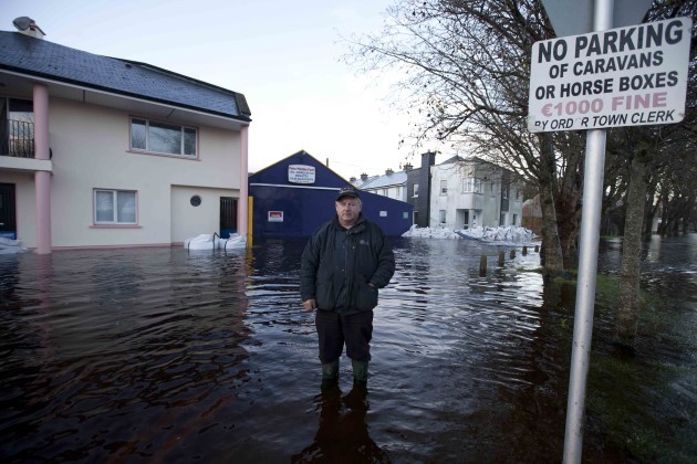 10/12/2015 Ballinasloe Floods. The town of Ballina
