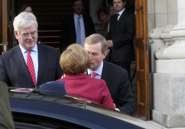 7/4/2014. Angela Merkel Vists Ireland