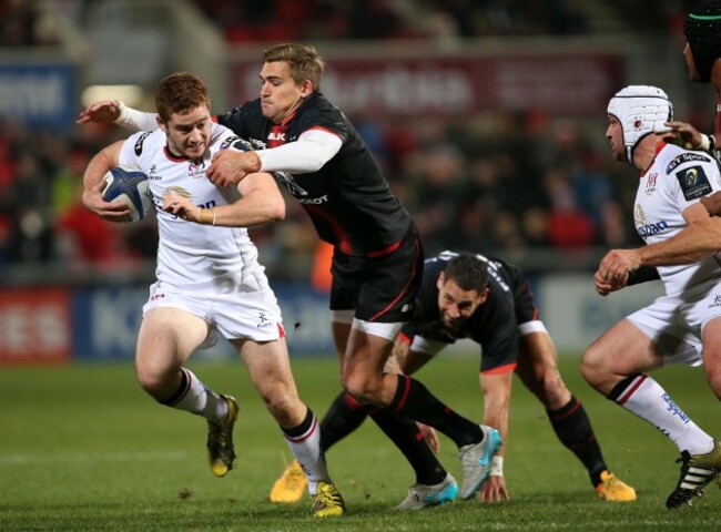 Paddy Jackson with Toby Flood