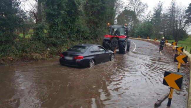 car in flood