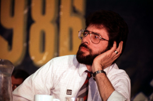 Gerry Adams Sinn Fein Ard Fheis 1986