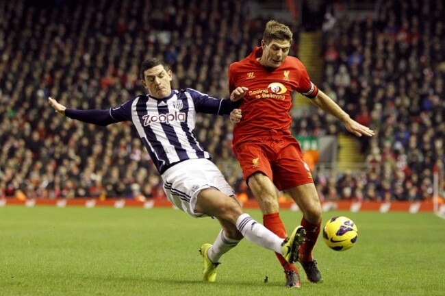 Soccer - Barclays Premier League - Liverpool v West Bromwich Albion - Anfield