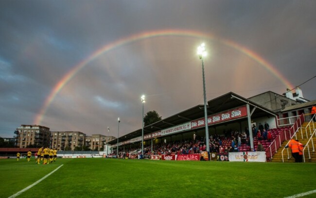 Derry City players celebrate