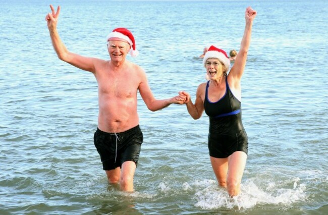 Christmas Day swim at Portmarnock