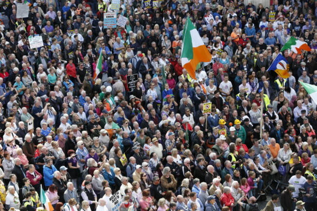 29/8/2015. Anti Water Charges Campaigns Protests