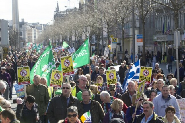 21/03/2015. Water Protest. Pictured the Right To W