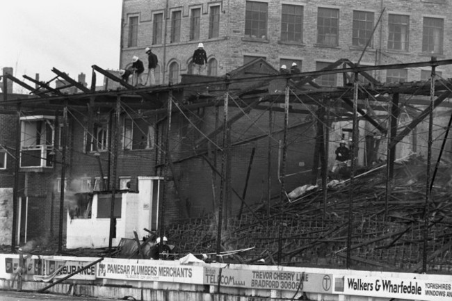 Fireman at Bradford City Fire