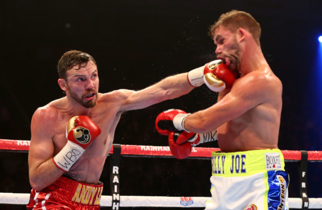 Andy Lee in action against Billy Joe Saunders