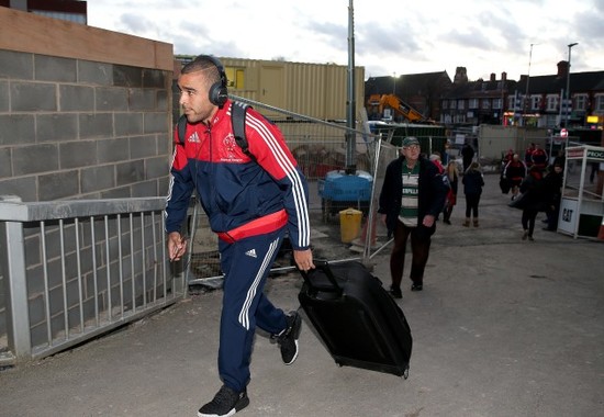 Simon Zebo arrives