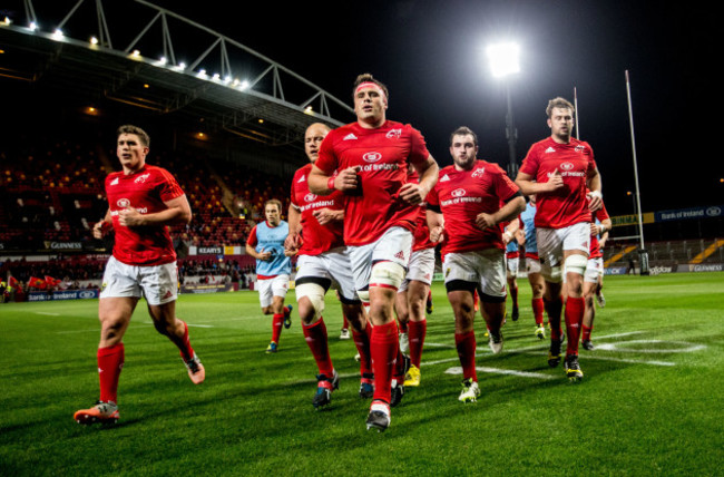 CJ Stander leads his team before the game