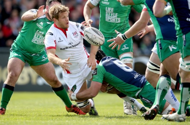 Denis Buckley and John Muldoon tackle by Chris Henry