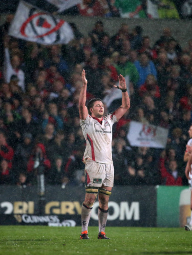 Iain Henderson celebrates winning