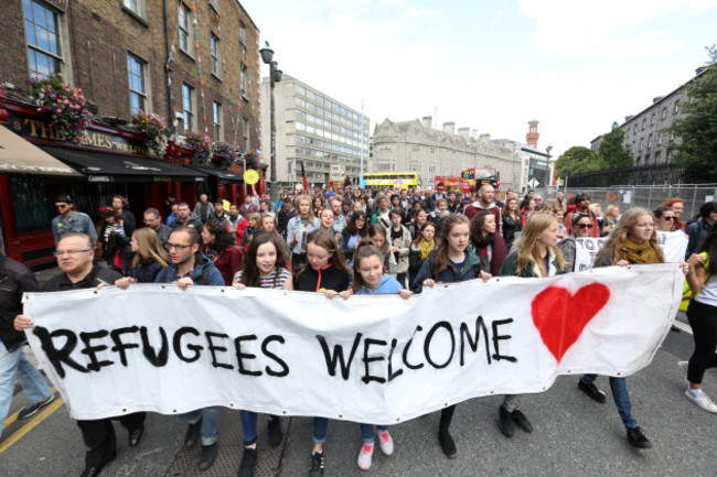 12/9/2015. Refugees Welcomes To Ireland